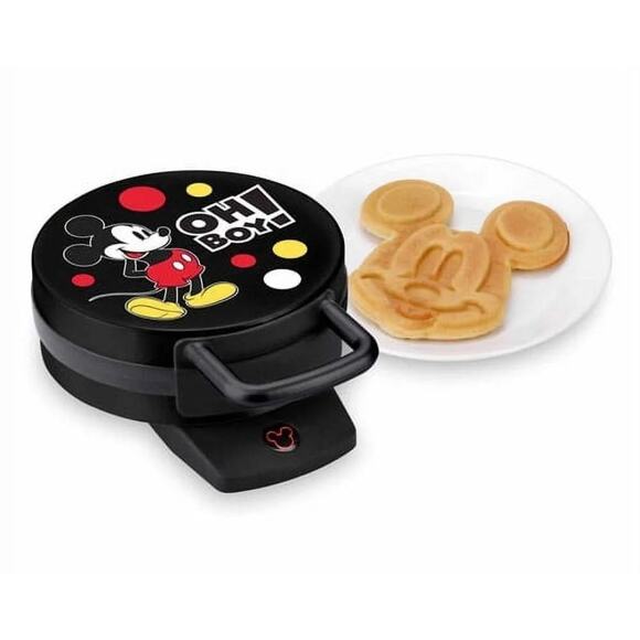 Disney Mickey Mouse Face Waffle Maker Oh Boy! DCM-32 Collectible Cooking Fun New - Picture 5 of 14